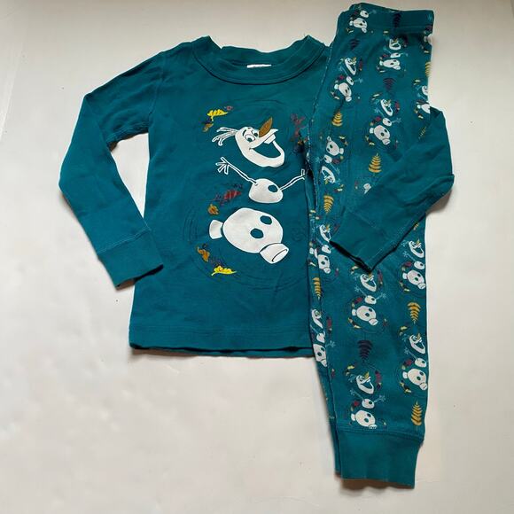 Hanna Andersson Olaf Frozen Long Sleeve PJs Pajamas - Picture 1 of 5
